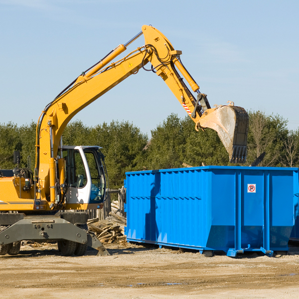 can i choose the location where the residential dumpster will be placed in Brooks